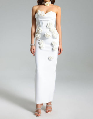 Bella Barnett - Rebecca Flower Bandage Maxi Dress