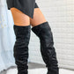 Surelymine - Unmatchable Pointy Slouchy Knee And Thigh High Boots