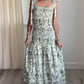 Aureum - Ellie Floral Smocked Drop Waist Midi Dress
