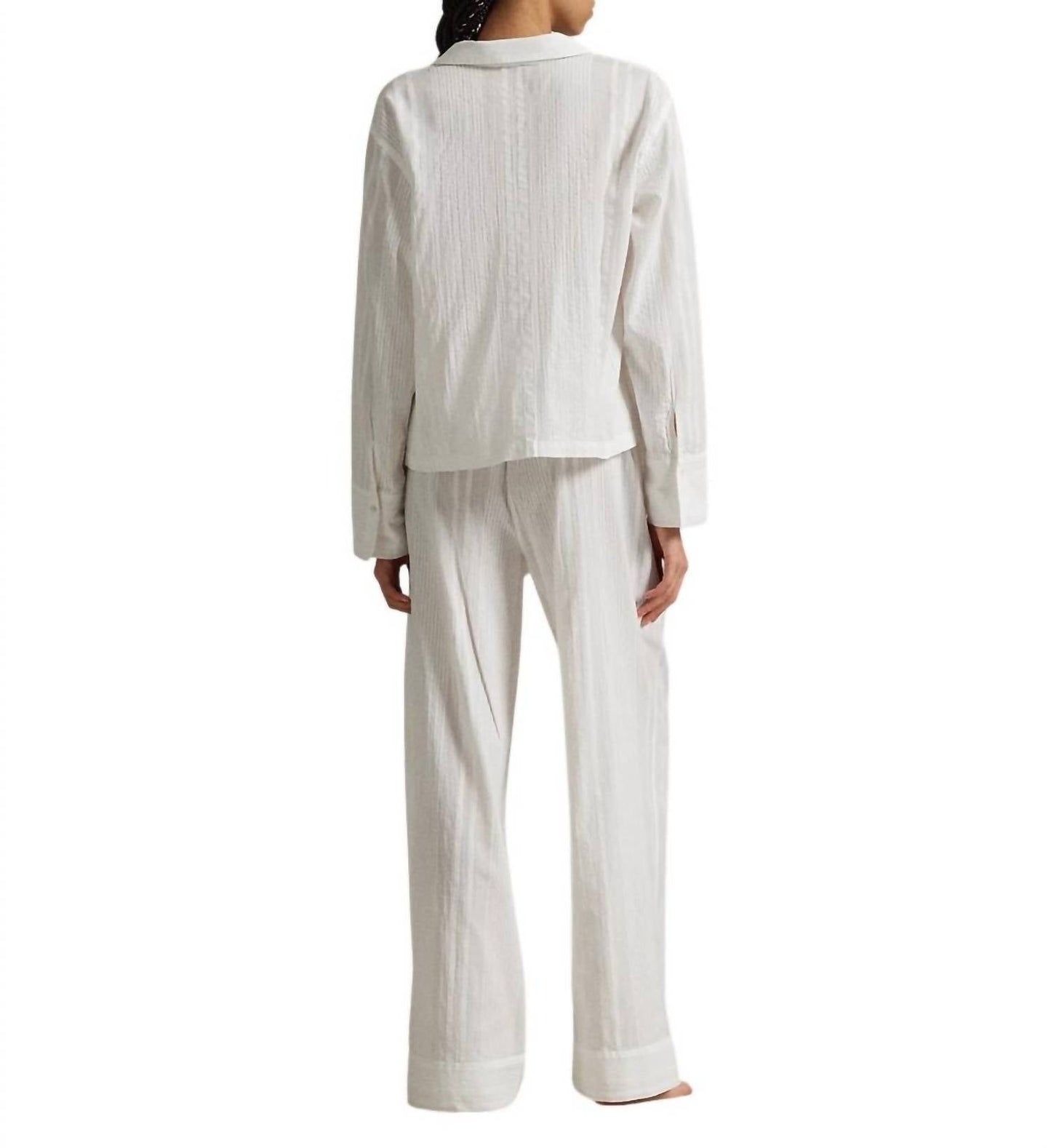 Polo Ralph Lauren - Striped Poplin Shirt & Pant PJ Set
