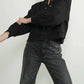 Aaron & Amber - Eyelet Placket Sweatshirt