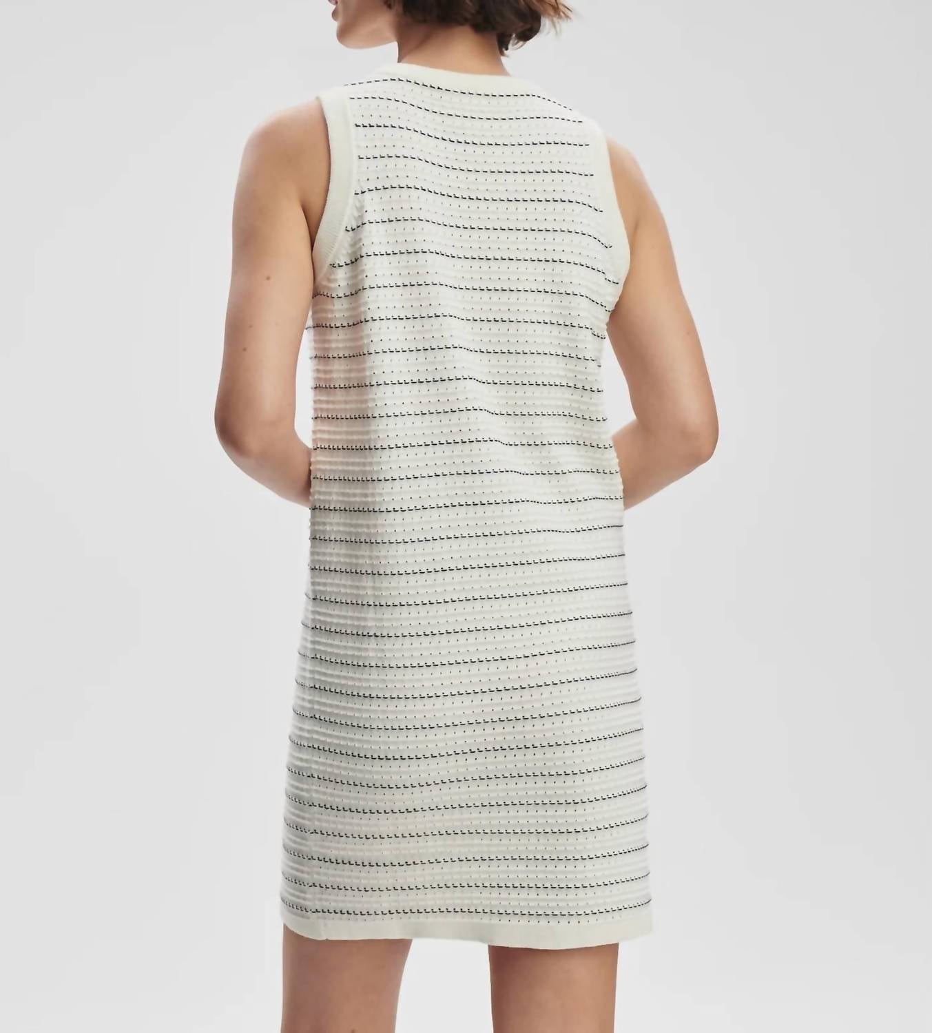 Varley - Mindy Contrast Stitch Knit Dress