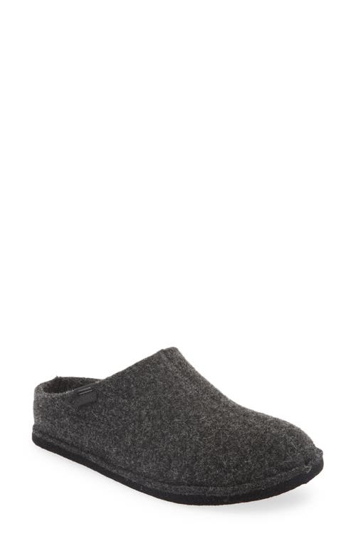 Sanita Faroe Wool Slipper in Charcoal , Size 9Us