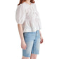 Steve Madden - Eyelet Tie Front Blouse