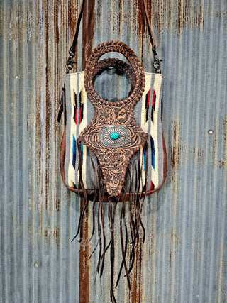 American Darling - Serape Round Handled Bag