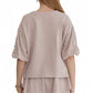 Entro - PEARL EMBELLISHED BUBBLE SLEEVE TOP