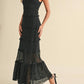 Klesis - Gracia Tiered Ruffled Lace Maxi Dress