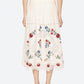 Sea - Celia Embroidery Midi Skirt