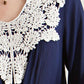 Entro - Bell Sleeve Crochet Top