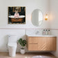 Tiger In Bathtub Wall Art Print Poster, Bathroom Decor Posters Prints For Restroom - Pink / White