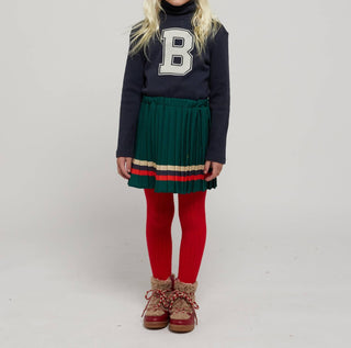 Bobo Choses - Stripes Pleated Woven Skirt