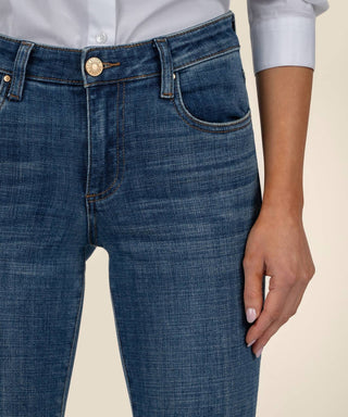 Kut From The Kloth - Amy Mid Rise Crop Straight Leg Jeans