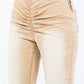 American Bazi - V-cut Ruched Mid Flare Pants