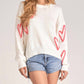 Elan - Heart Crewneck Sweater