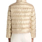 Herno - Metallic Quilted Bomber Jacket