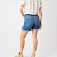 Judy Blue - Mid Rise Distressed Fray Hem Shorts