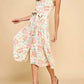 Tcec - Darling Moment Floral Button Down Midi Dress