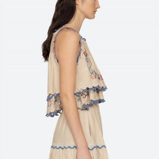 Sea - Melinda Embroidered Tank