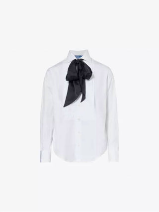 Polo Ralph Lauren - Myana Poplin Tuxedo Shirt with Bow