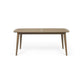 Placidity Outdoor Expandable Dining Table with Slatted Tabletop and Tapered Legs
