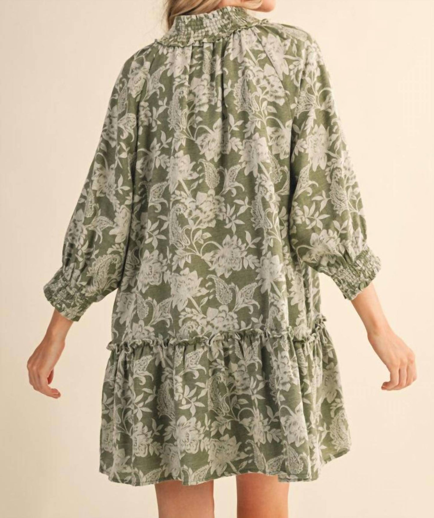 &Merci - Floral Jacquard Mini Dress