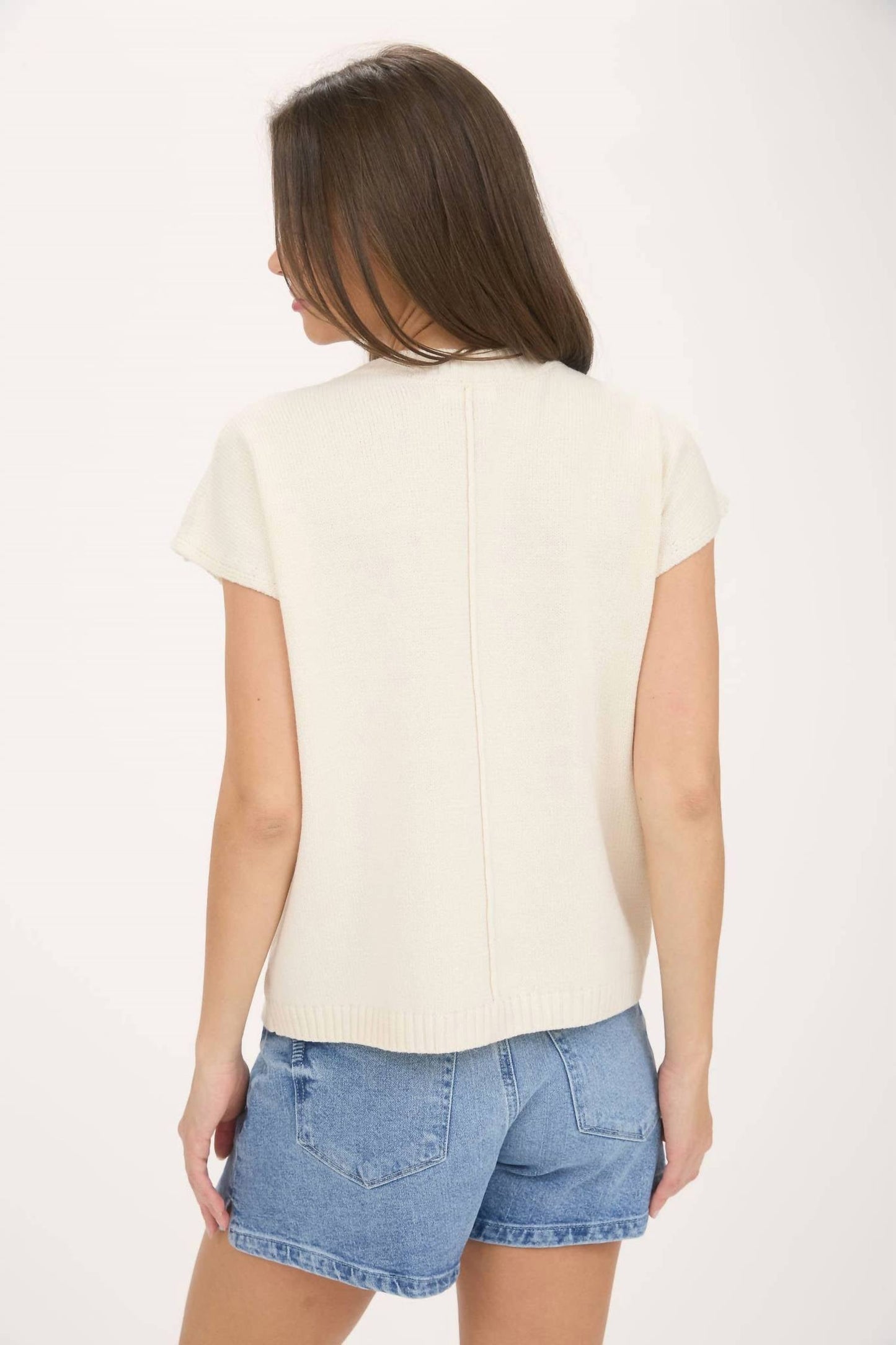 Blu Pepper - Mimosa Please Short Sleeve Pullover Sweater