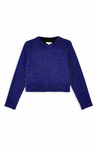 Topshop - Fuzzy Knit Cropped Sweater