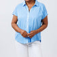 Elliott Lauren - Charlotte Button Front Tee With Collar