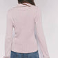 Free People - Cable Knit Zip Up Top
