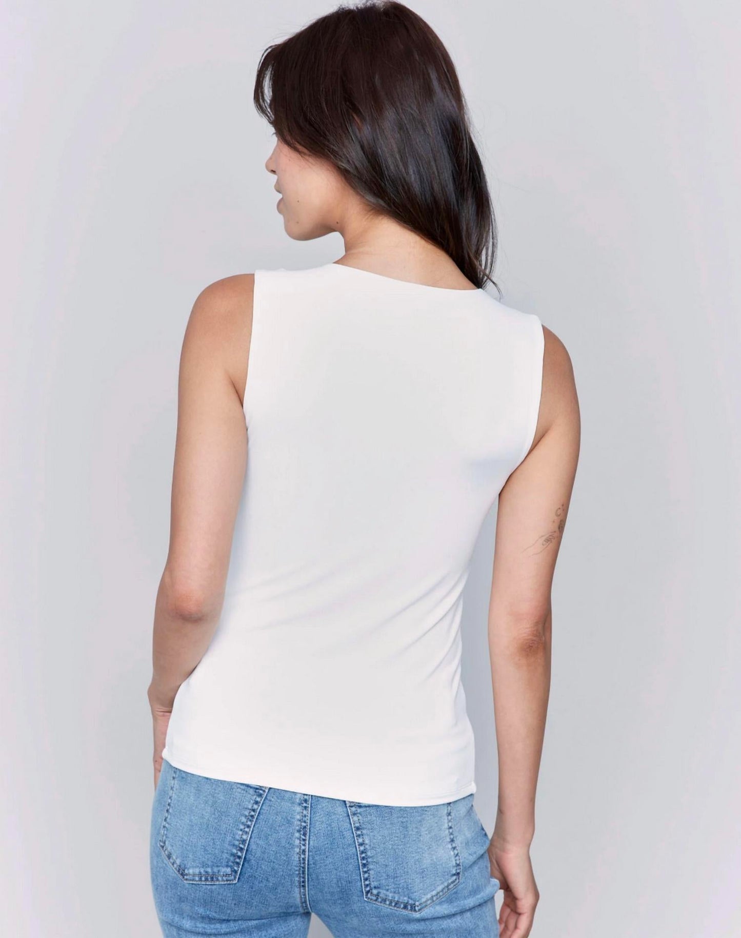Charlie B - Double Cloth Sleeveless Top
