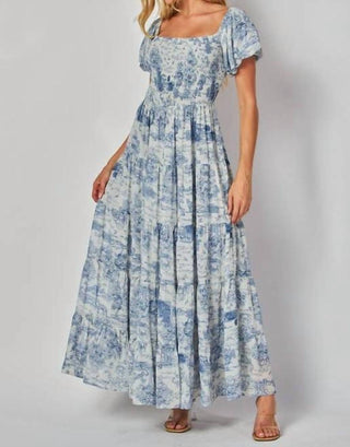 Big Hit Fashion - Toile Maxi Dress