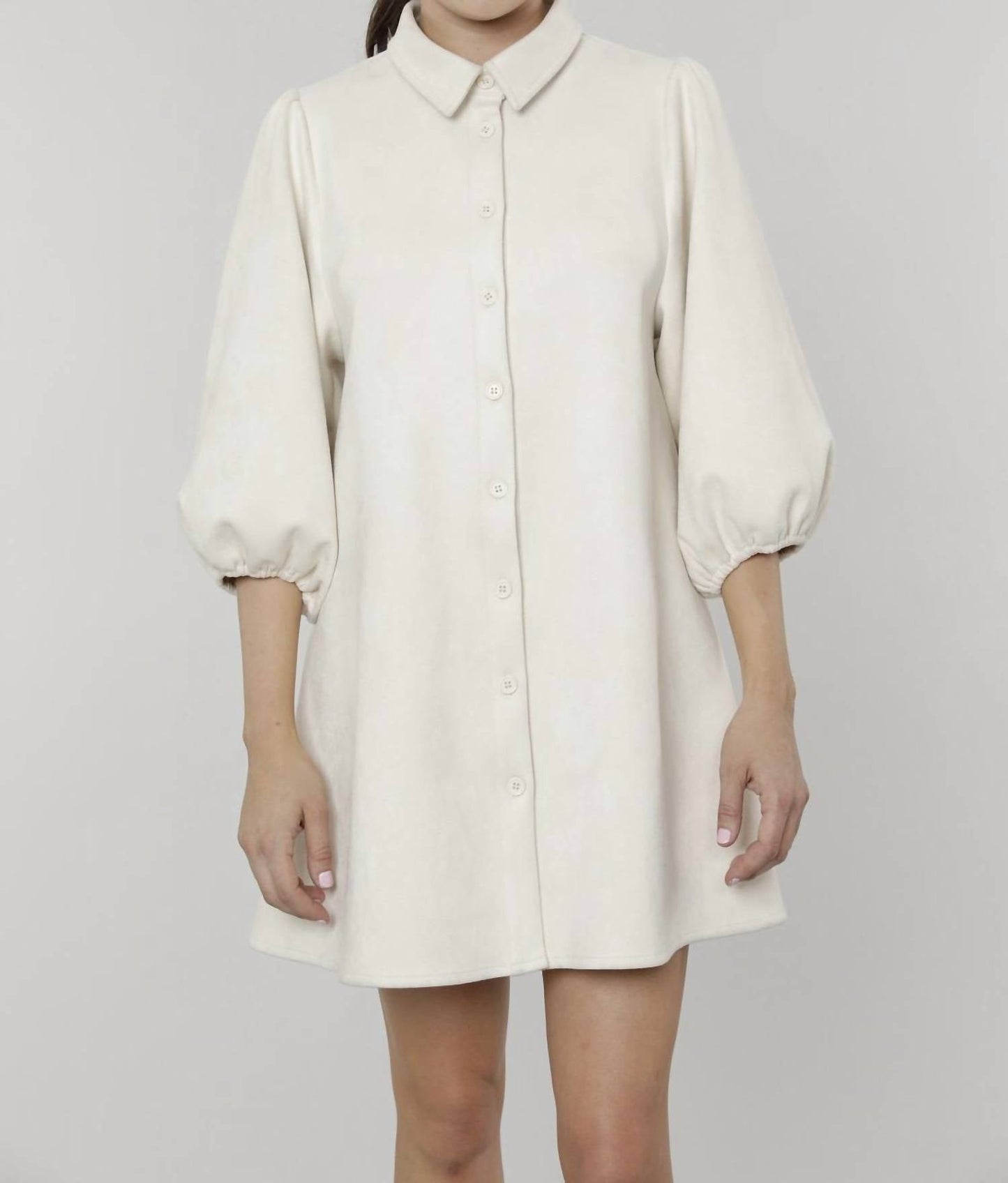 Dolce Cabo - Everywhere Leather Dress with Puff Sleeves