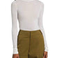 A.L.C. - Cotton Blend Turtleneck Top