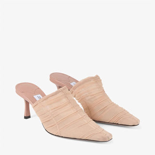 Jimmy Choo - Women's Lotta Ruched Tulle Mule