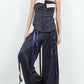Whiteroom+Cactus - Satin Crinkle Multi Strap Trousers