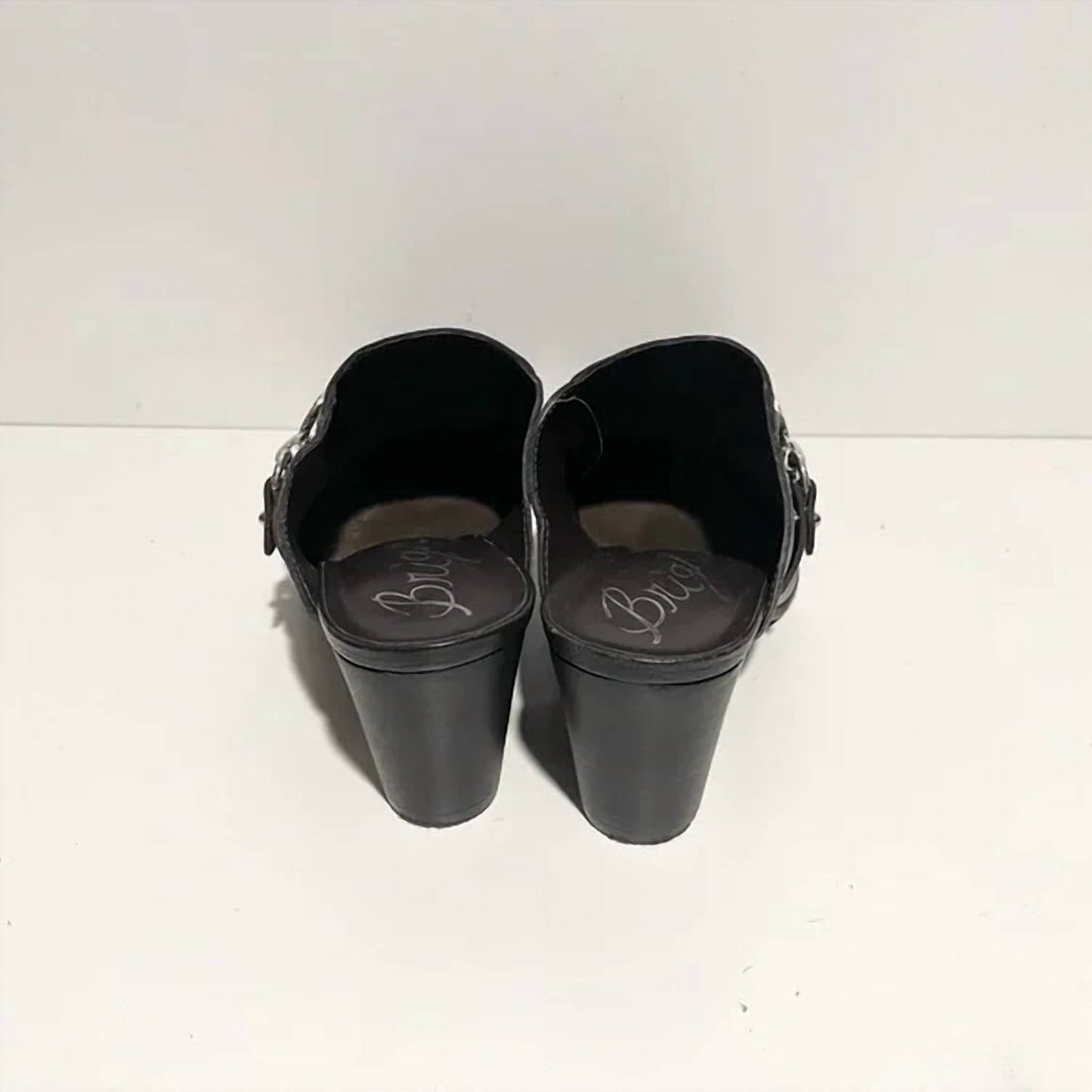 Brighton - Women's Gemini Mules Leather Heel