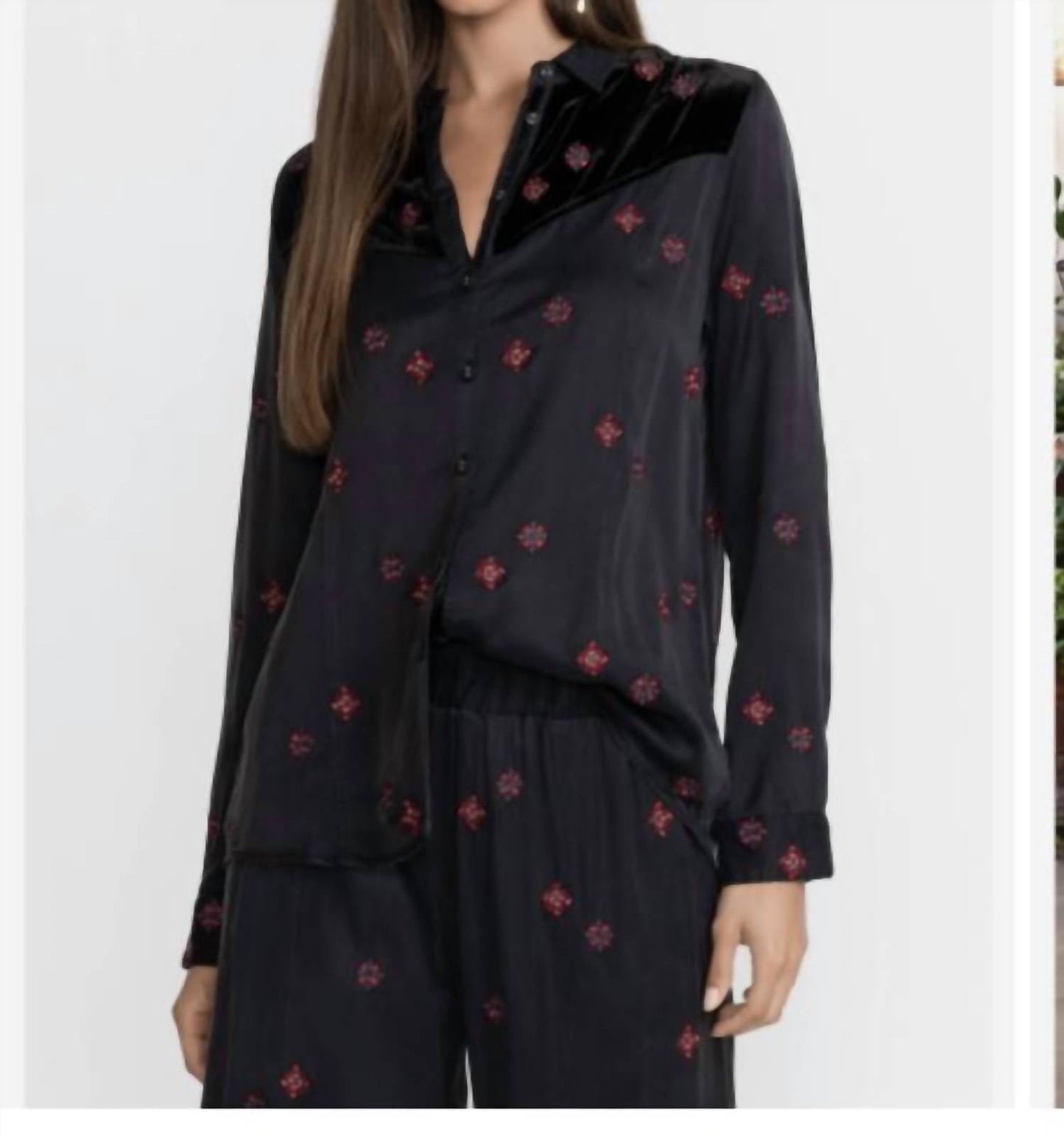 Johnny Was - maxine western seamed shirt