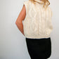 Cloud Ten - Sleeveless Cable Knit Sweater