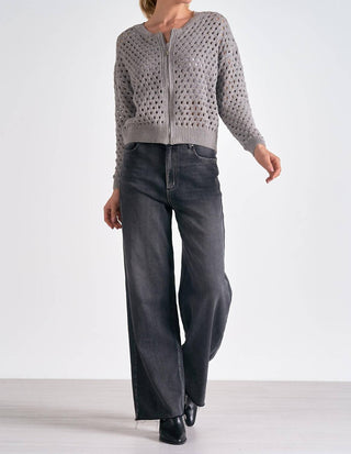 Elan - Zip-up Sweater Cardigan