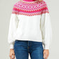 Sugarlips - Honey Baby Fair Isle Mock Neck Sweater