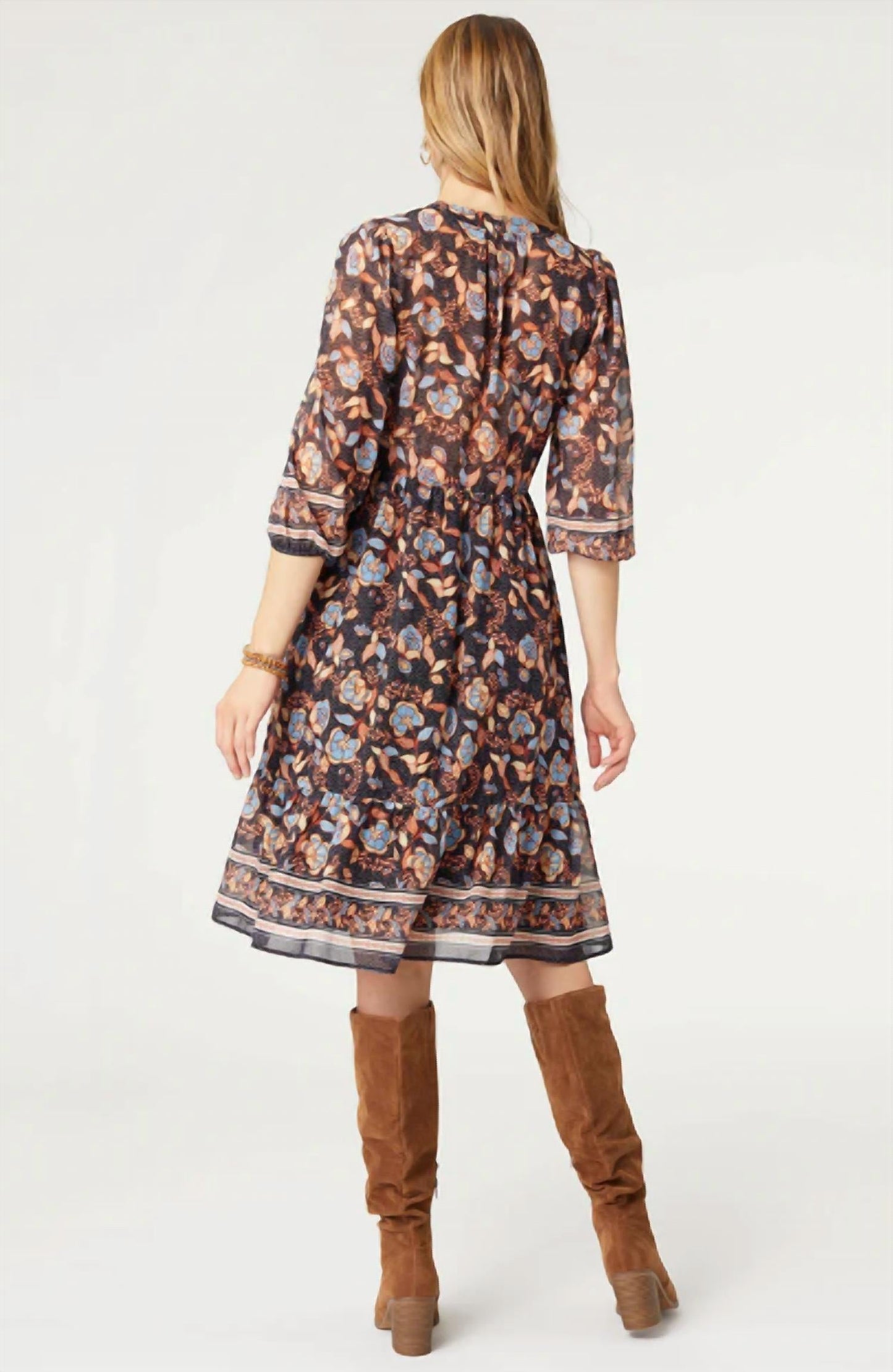 Coco + Carmen - Floral V-neck Dress