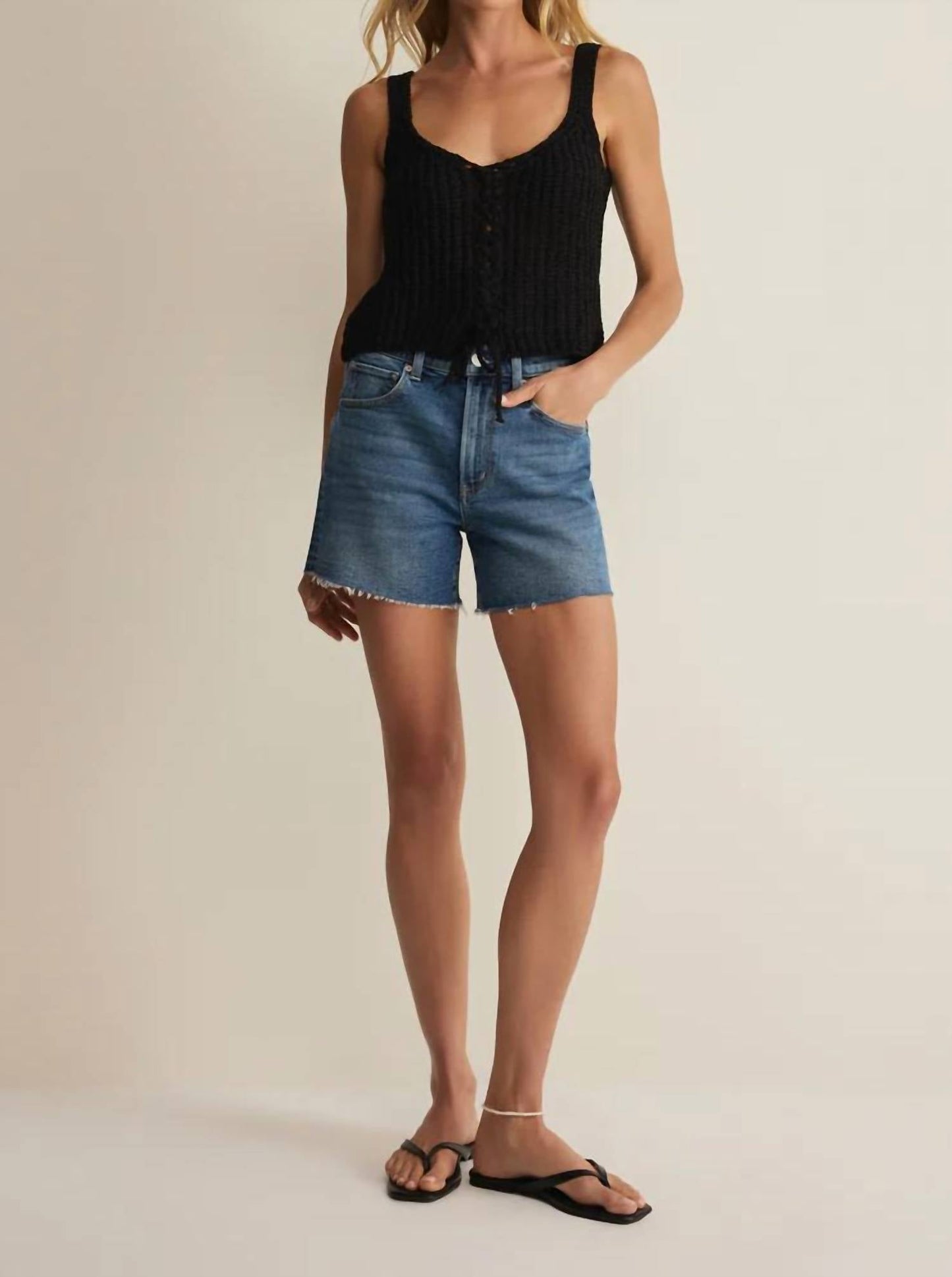 Z Supply - Tate Lace Up Sweater