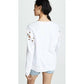 Joe'S Jeans - Alice Lace Up Sleeve Cotton Sweatshirt