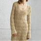 Autumn Cashmere - Patchwork Bell Sleeve Mini Dress