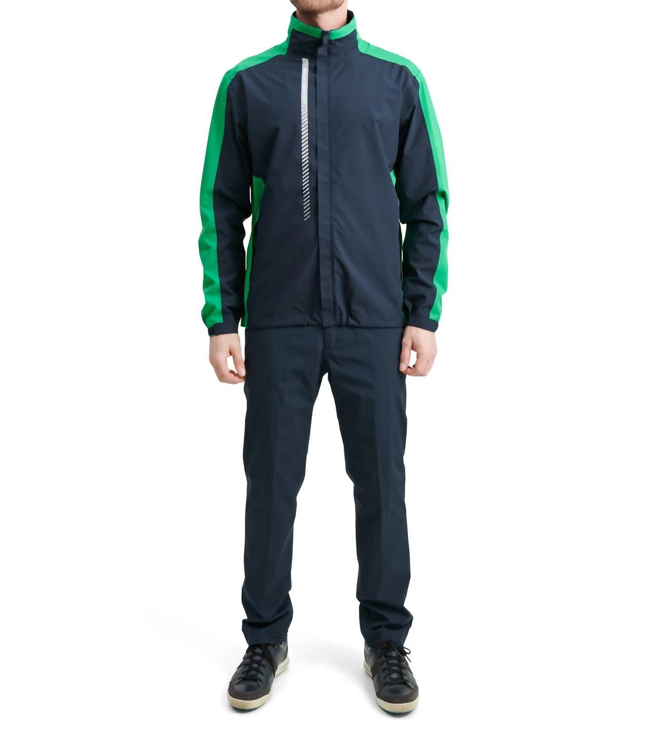 Abacus Sportswear Us - Links Stretch Mock Neck Rain Jacket