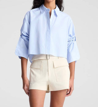 A.L.C. - Maude Cropped Cotton Shirt