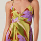 Astr - Blythe Floral Plisse Midi Dress