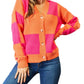 Double Take - Woven Right Checkered Cardigan