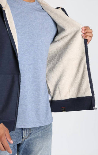 Jachs New York - Sherpa Lined Waffle Hoodie