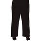 On The Plus Side - Wide Leg Crinkle Cotton Pants - Plus